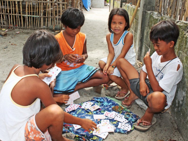 Children Gamble in the Street